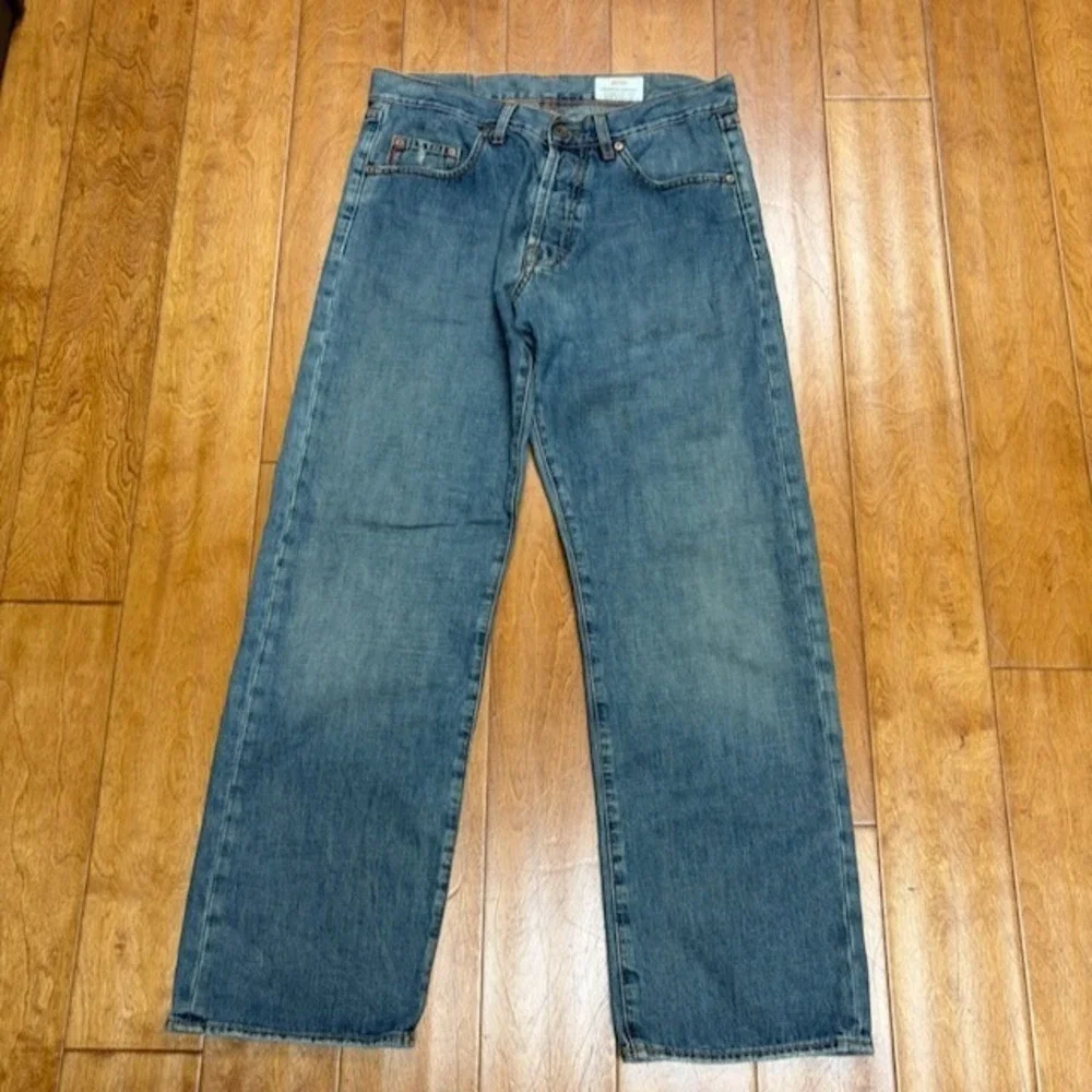 Boss Hugo Boss Selvedge Denim Jeans Comfort Fit Faded Mens Size 33 Designer